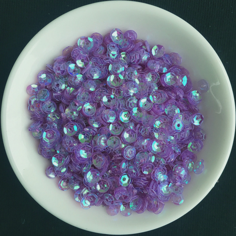 1200 gab./partija 4 mm caurspīdīga kauss, apaļa, vaļīga flitera Pailletes šūšana uz auduma, kāzu amatniecība, sieviešu apģērbi, aksesuāri