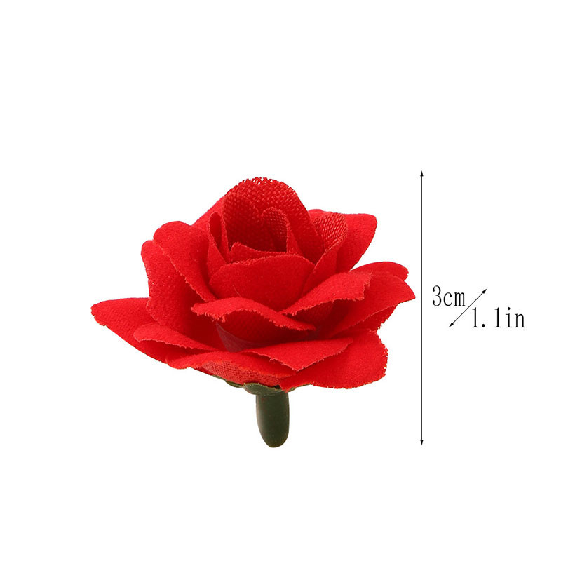 10/20/30 gab. Mākslīgās sarkanās rozes galvas viltus zīda rozes galviņa DIY kāzu ballīšu dekorēšanai. Ziedu siena DIY amatniecības pušķu dekorēšana