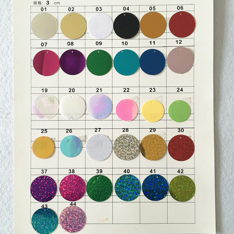 40gab 3cm lieli vizuļi sānu urbšana 30mm pvc apaļa, vaļīga vizulis Šūšanas amatniecība Pašdarbu albums Roku darbs Projekta apģērba aksesuārs