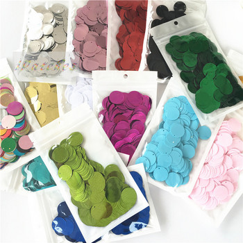 90 τμχ/παρτίδα 2cm Στρογγυλές παγιέτες PVC Paillette ράψιμο Craft Flat With Side Hole Belly Dance Garment DIY Αξεσουάρ 16 χρωμάτων