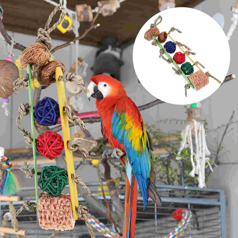 Kodienu iesmi Papagailis Karamais Košļājamā Mājdzīvnieku Aksesuāri Putnu Kodieniem Izturīgi Mājdzīvnieku Piederumi Būris Mājdzīvnieku Piederumi Koksne