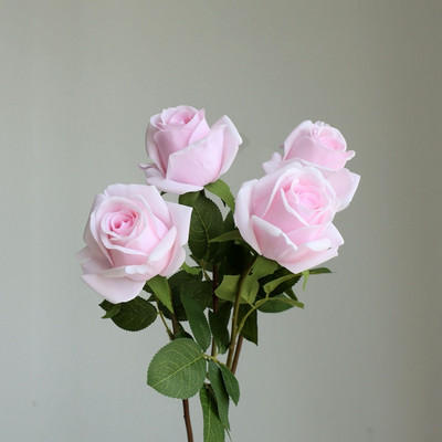 Luksusa Real touch Rose Branch Mākslīgie ziedi viesistabai Dekoratīvie flores Mākslīgie Mājas Dekorācijas Rožu Artificielle