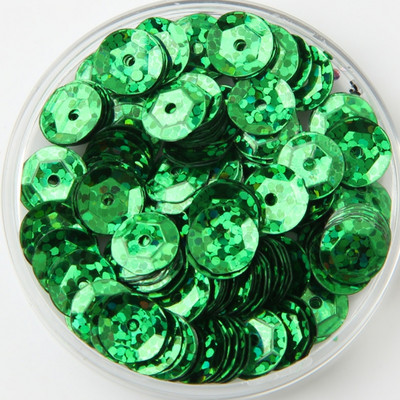 12 mm pusglāzei ar kausu izvilkti sequins, vaļīgi sequins.