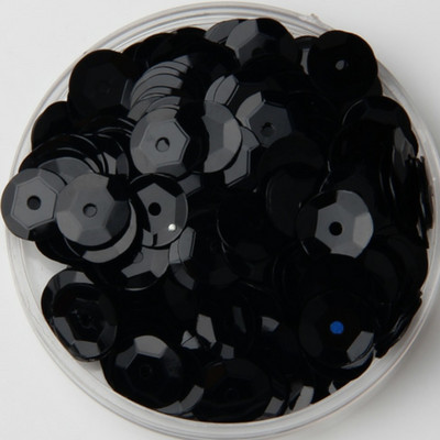 12 mm pusglāzei ar kausu izvilkti sequins, vaļīgi sequins.