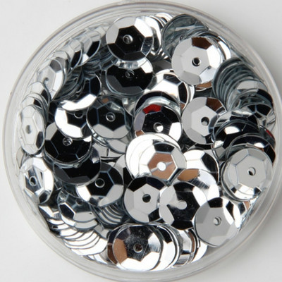 12 mm pusglāzei ar kausu izvilkti sequins, vaļīgi sequins.