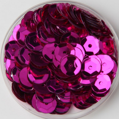 12 mm pusglāzei ar kausu izvilkti sequins, vaļīgi sequins.