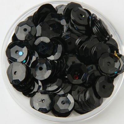 12 mm pusglāzei ar kausu izvilkti sequins, vaļīgi sequins.