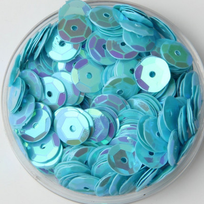 12 mm pusglāzei ar kausu izvilkti sequins, vaļīgi sequins.