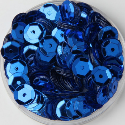 12 mm pusglāzei ar kausu izvilkti sequins, vaļīgi sequins.