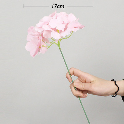 5GB Hortenzijas mākslīgie ziedi. Zīda pušķis galdam ar ziediem kāzu mājas dekorēšanai Viltus ziedu DIY vainagu aksesuāri