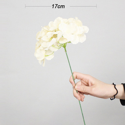 5GB Hortenzijas mākslīgie ziedi. Zīda pušķis galdam ar ziediem kāzu mājas dekorēšanai Viltus ziedu DIY vainagu aksesuāri