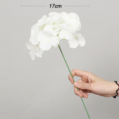 5GB Hortenzijas mākslīgie ziedi. Zīda pušķis galdam ar ziediem kāzu mājas dekorēšanai Viltus ziedu DIY vainagu aksesuāri