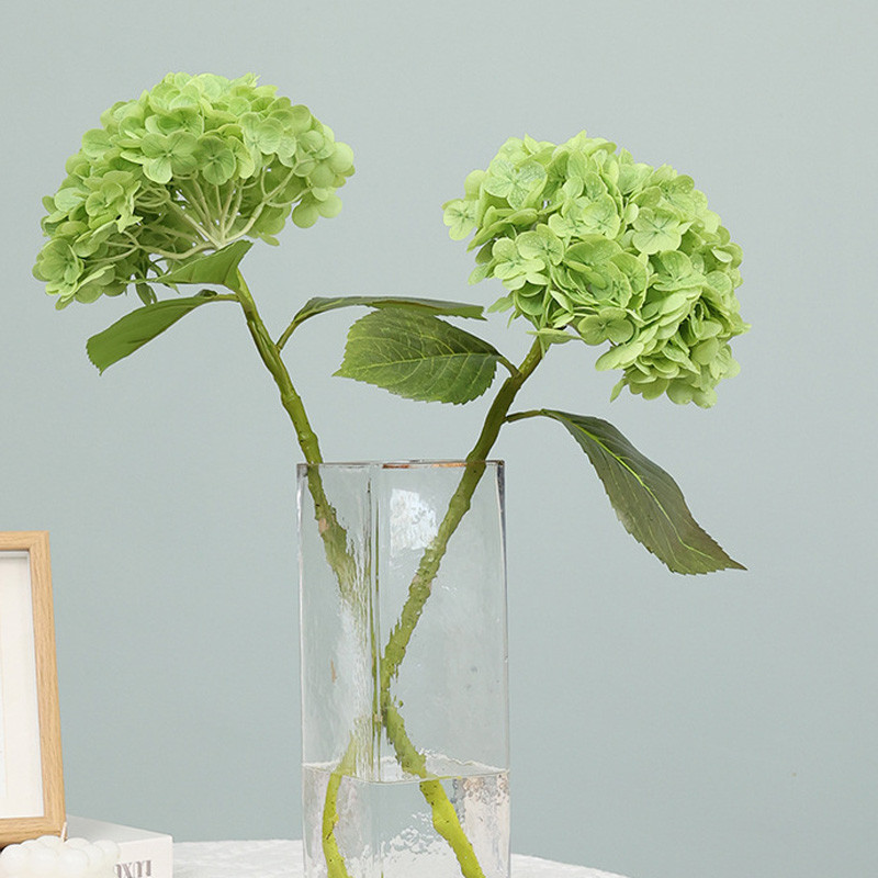 Valódi mesterséges virágok selyem hortenzia menyasszonyi csokor Esküvői Otthon Nappali dekoráció Kiegészítők Virágkötészeti