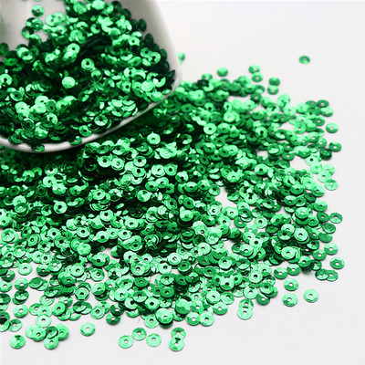 10 g apaļas kausu sequins PVC apaļas, ieliektas krāsas lielapjoma vizuļi 4 mm 5 mm plats, piemērots kāzu amatniecības šūšanai, sieviešu aksesuāri