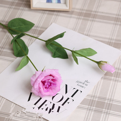 Grezns Real Touch Lisianthus mākslīgie ziedi kāzu dekorācija platycodon grandiflorum flores artificiais neatkarīgais istabas dekors