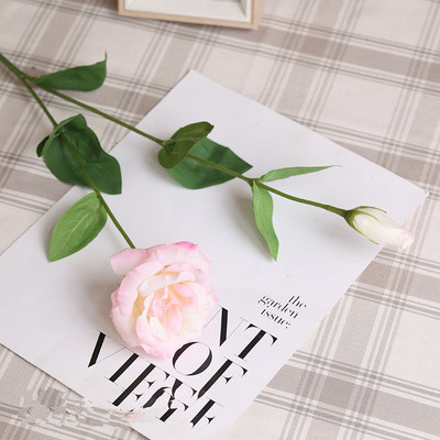 Grezns Real Touch Lisianthus mākslīgie ziedi kāzu dekorācija platycodon grandiflorum flores artificiais neatkarīgais istabas dekors