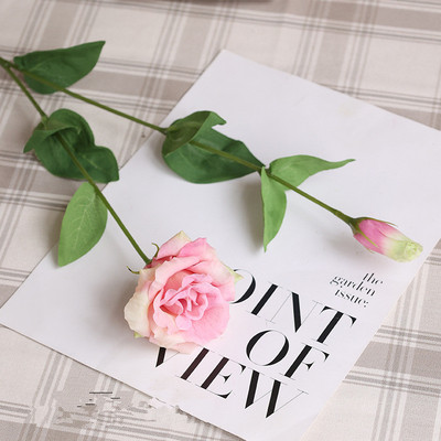 Grezns Real Touch Lisianthus mākslīgie ziedi kāzu dekorācija platycodon grandiflorum flores artificiais neatkarīgais istabas dekors