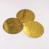 10 gab./iepakojumā 55 mm lieli plakani apaļi lāzera fliteri urbšanas pailletes DIY amatniecības kāzu šūšana ar rokām darināti Lentejuelas aksesuāri