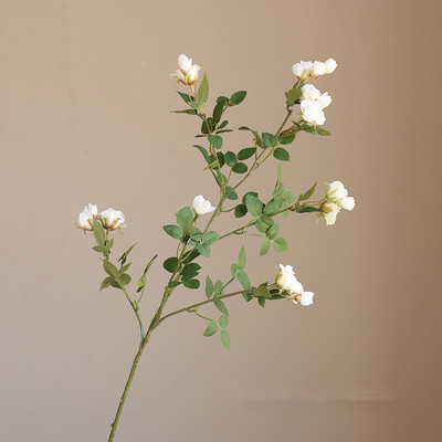 Jaunas skaistas mazas rozes mākslīgā zīda ziedu kāzas DIY albums flores mākslīgie rudens mājas dekori