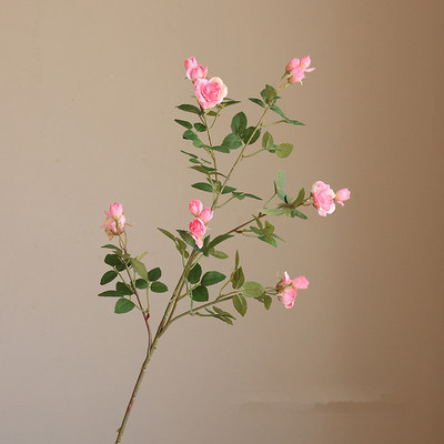 Jaunas skaistas mazas rozes mākslīgā zīda ziedu kāzas DIY albums flores mākslīgie rudens mājas dekori