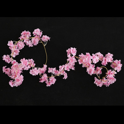 180 CM zīda sakuras ziedi, vīnogulāji, piekaramie mākslīgie ķiršu ziedu vainagi kāzu arkas ballītei, mājas sienas dekorēšana, DIY