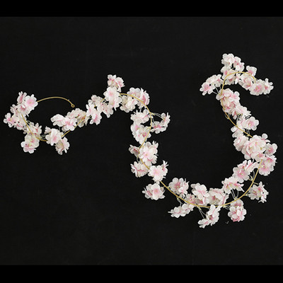 180 CM zīda sakuras ziedi, vīnogulāji, piekaramie mākslīgie ķiršu ziedu vainagi kāzu arkas ballītei, mājas sienas dekorēšana, DIY