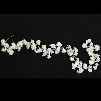 180 CM zīda sakuras ziedi, vīnogulāji, piekaramie mākslīgie ķiršu ziedu vainagi kāzu arkas ballītei, mājas sienas dekorēšana, DIY