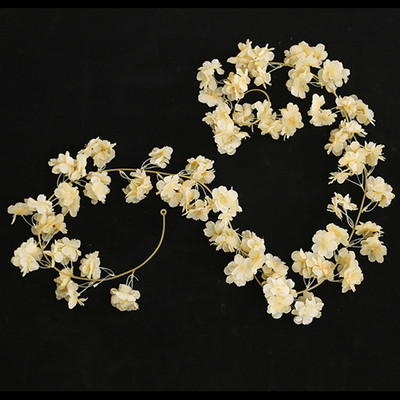 180 CM zīda sakuras ziedi, vīnogulāji, piekaramie mākslīgie ķiršu ziedu vainagi kāzu arkas ballītei, mājas sienas dekorēšana, DIY