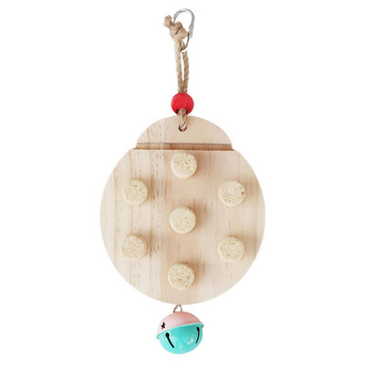 Kakadu Rotaļlietas Putnu Koka Dēļa Būris Piederumi Putnu Košļājamās Rotaļlietas Ar Zvanu Mīlestības Putniem Papagaiļi Kakati Papagailes Konures