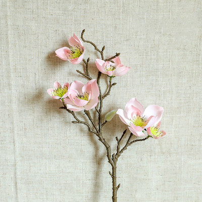 Imitēta zara Magnolijas lateksa mākslīgie ziedi Mājas kāzu dekors Dzīvojamās istabas dekors viltus ziedi Mākslīgie листья розы