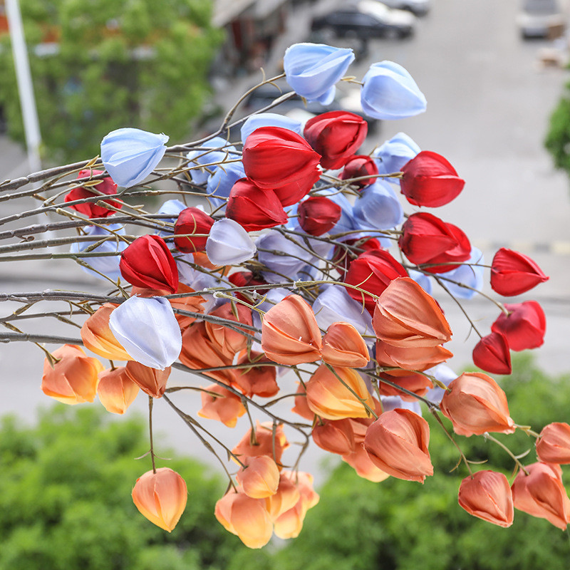 21 galva, 100 cm laterna, ziedu zars, kāzu zāle, griesti, putuplasta, augļu, ziedu kompozīcija, Ziemassvētku DIY mājas viltus banketu dekors