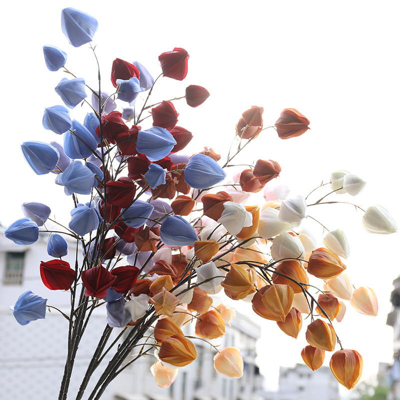 21 galva, 100 cm laterna, ziedu zars, kāzu zāle, griesti, putuplasta, augļu, ziedu kompozīcija, Ziemassvētku DIY mājas viltus banketu dekors