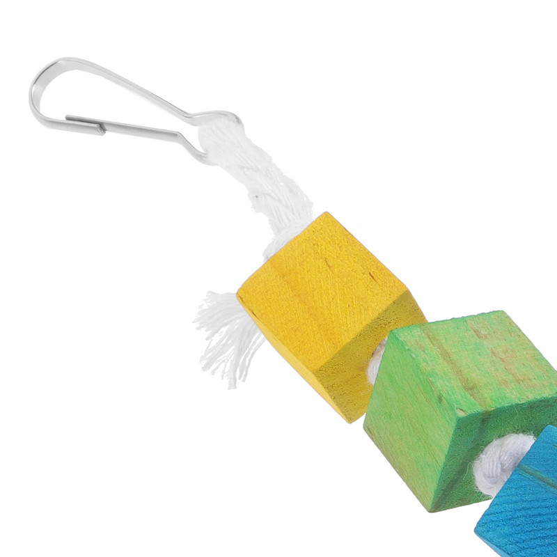 Mājdzīvnieku rotaļlietas Dabīgs putns Papagaiļu nokošana Mājdzīvnieku Koka Block Koka Papagailis Izejmateriāli Mazs