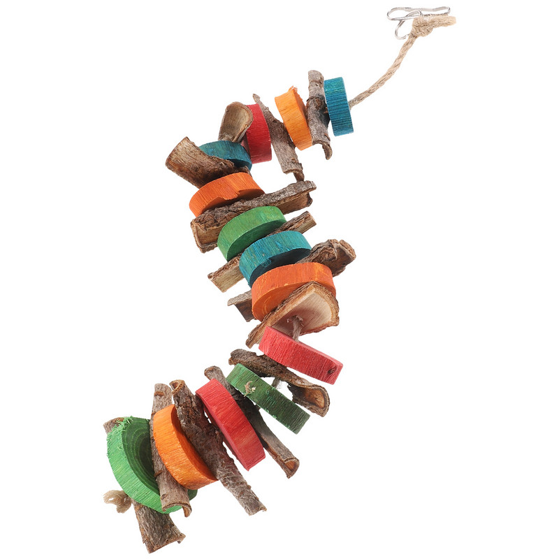 Spēlēt Putnu Košļāt Papagaiļu Papagailis Rotaļlietas Koka Piekārtas Rotaļlietas Papagailis Būris Piederumi Papagaiļa kodums Praktisks