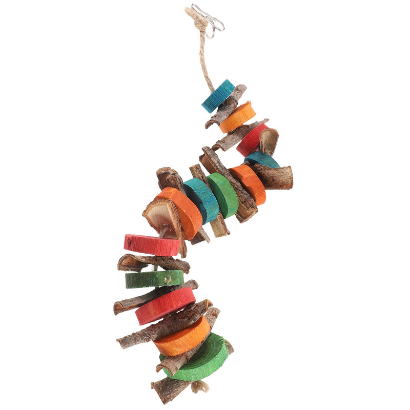 Spēlēt Putnu Košļāt Papagaiļu Papagailis Rotaļlietas Koka Piekārtas Rotaļlietas Papagailis Būris Piederumi Papagaiļa kodums Praktisks