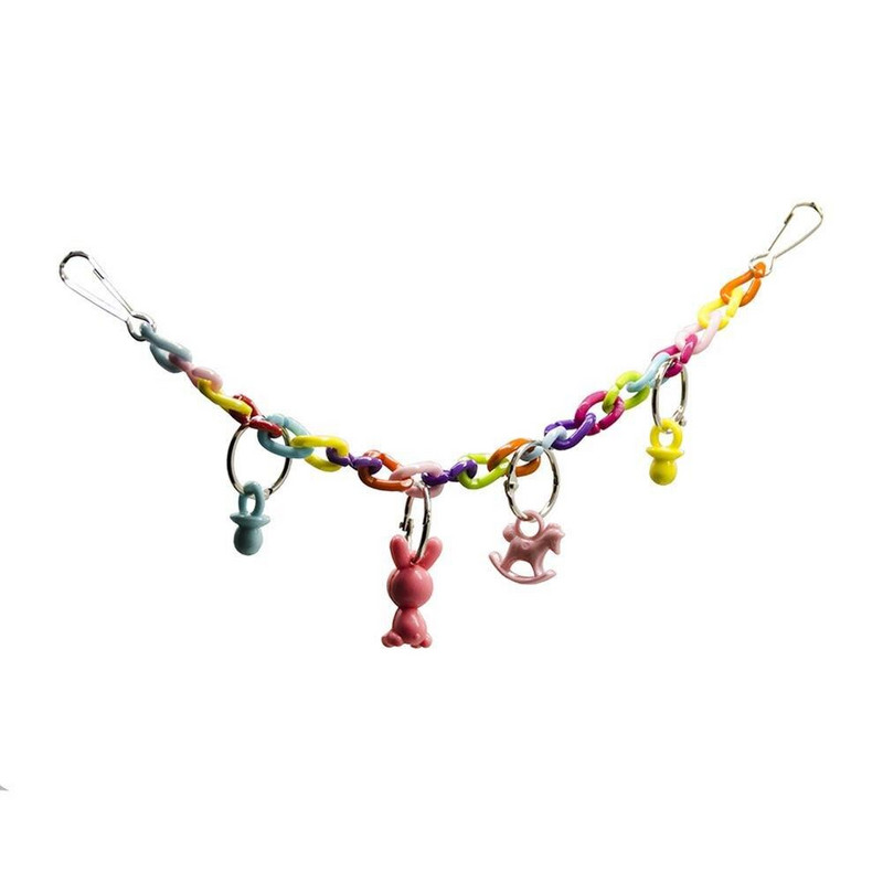 Putnu papagailis šūpoles asaris košļāt piekārtas akrila rotaļlietas Papagailis šūpuļtīkls piekaramie