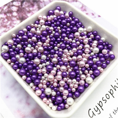 Vairāku izmēru fliteru maisījums, krāsaina pērle, 3-13 mm, sirds gliemežvāku formas vizuļi.