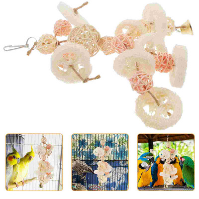 Vilcienu putnu būrīša rotaļlieta Barības meklēšana Piekārts Papagailis Līdzsvars Košļāt Koka Papagailis Rotaļlietas Sasmalcināšana