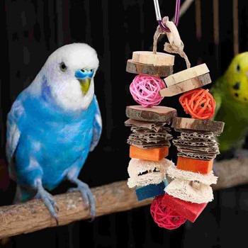 Цветно фолио, устойчива на износване, играчка за папагал, деликатна люлка за птици, устойчива на ухапване, окачване, забавно