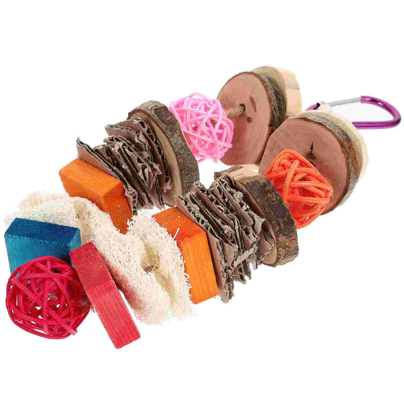 Krāsu plēve Nodilumizturīga papagaiļa rotaļlieta Delikāts putnu šūpoles, izturīgs pret kodumiem, piekarināms mājdzīvnieks smieklīgs