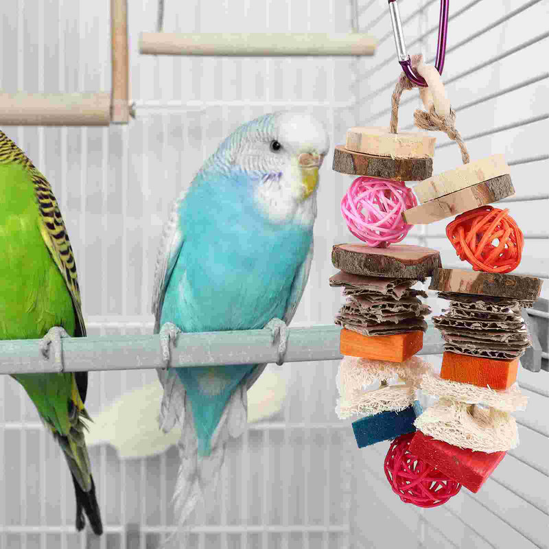 Krāsu plēve Nodilumizturīga papagaiļa rotaļlieta Delikāts putnu šūpoles, izturīgs pret kodumiem, piekarināms mājdzīvnieks smieklīgs