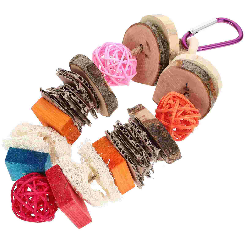 Krāsu plēve Nodilumizturīga papagaiļa rotaļlieta Delikāts putnu šūpoles, izturīgs pret kodumiem, piekarināms mājdzīvnieks smieklīgs