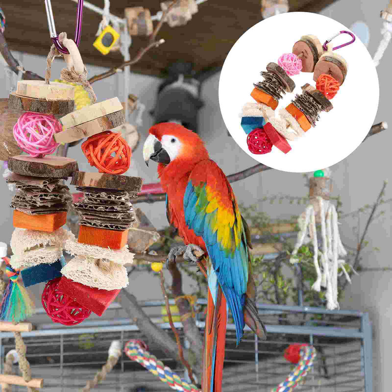 Krāsu plēve Nodilumizturīga papagaiļa rotaļlieta Delikāts putnu šūpoles, izturīgs pret kodumiem, piekarināms mājdzīvnieks smieklīgs