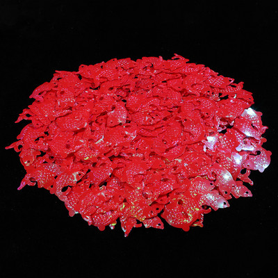 10g 25mm PVC sequin Krāsains Zivs formas Brīvi sequins Amatniecībai Pailletes Soma Apģērbu Šūšanas Piederumi DIY Glitter Confetti
