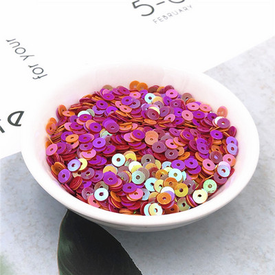 1000Gb/5g/Pack 4mm AB Krāsas Saskaņot PVC Sequins Amatniecībai Pailletes Šūšanas Dekorācijas DIY Piederums Lentejuelas Para Coser