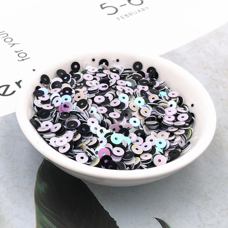 1000Gb/5g/Pack 4mm AB Krāsas Saskaņot PVC Sequins Amatniecībai Pailletes Šūšanas Dekorācijas DIY Piederums Lentejuelas Para Coser