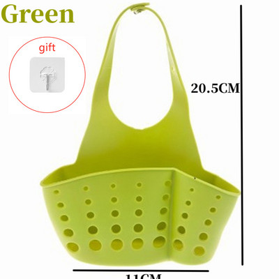 Virtuves glabāšanas notekas groza ziepju sūkļa turētājs Virtuves izlietnes turētājs Regulējams sūklis plaukts Piekarināms notekas grozs Virtuves instrumenti