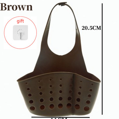 Virtuves glabāšanas notekas groza ziepju sūkļa turētājs Virtuves izlietnes turētājs Regulējams sūklis plaukts Piekarināms notekas grozs Virtuves instrumenti