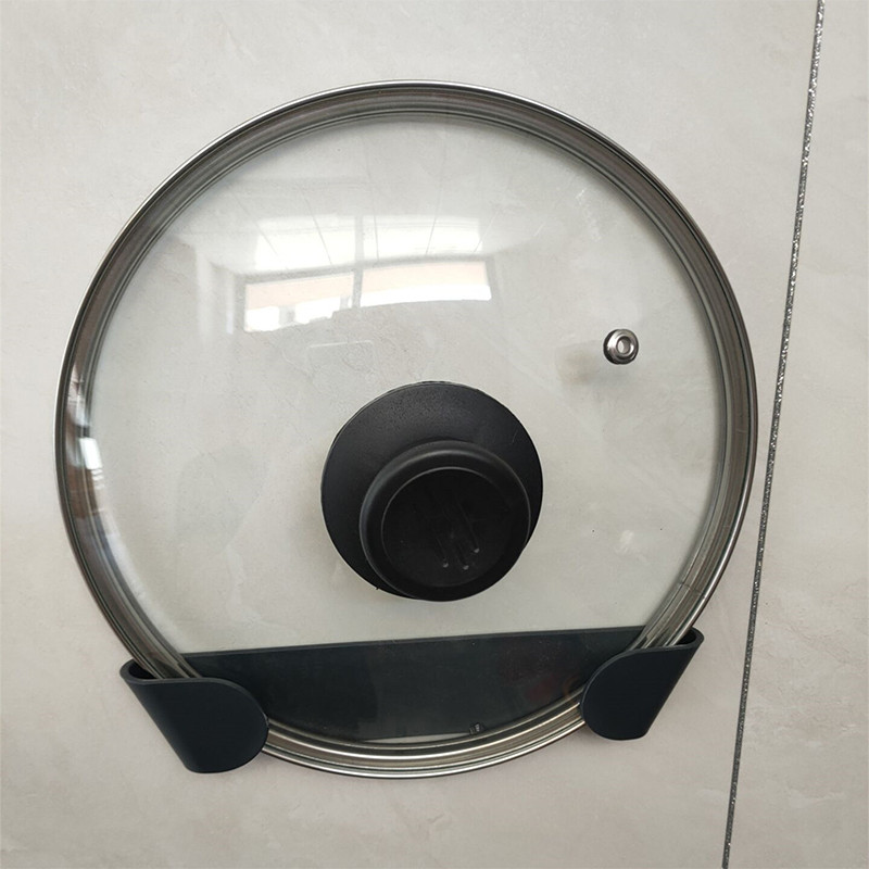 1/2/4 gab. Podu plaukts, pie sienas stiprināms bez caurumošanas, pašlīmējošs mājsaimniecības virtuves uzglabāšanas turētājs pannas vāka organizators podu vāka statīvs