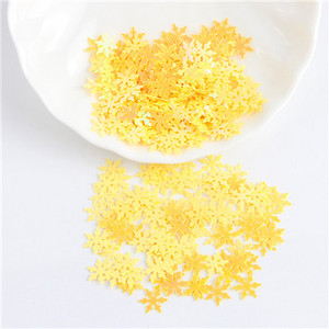 Lieli vizuļi, 10 mm Ziemassvētku sniegpārsliņu paletes balti sniega puķes plakani fliteri, vaļīgi PVC mirdzoši pailleti, amatniecības darbi 10g